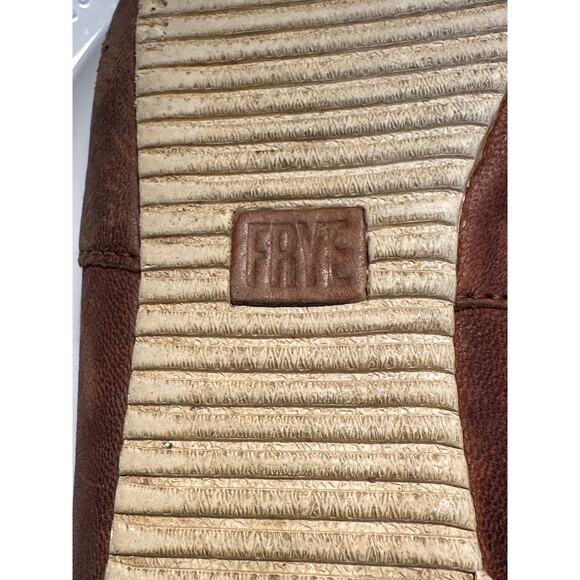 Women's Frye Melanie Brown Leather Slip On Flats - Loafers - Size 7.5 - Picture 10 of 13